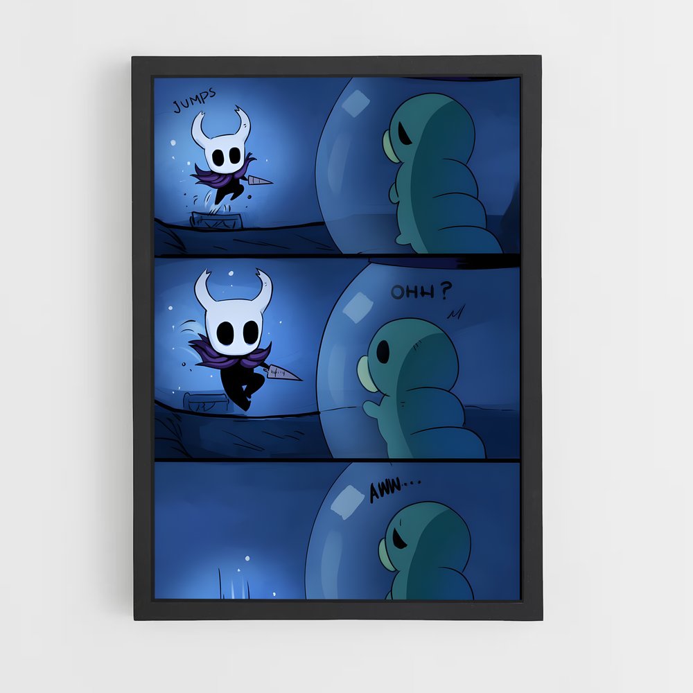 Poster L'Épopée de Hallownest – affiche Hollow Knight (vue 2)